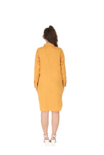 Load image into Gallery viewer, Cotton Shirt Border Emboroidery 1906-3 Yellow
