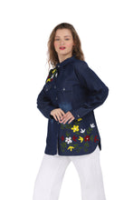 Load image into Gallery viewer, Denim Shirt Embroidery Full Sleeve 1874-3
