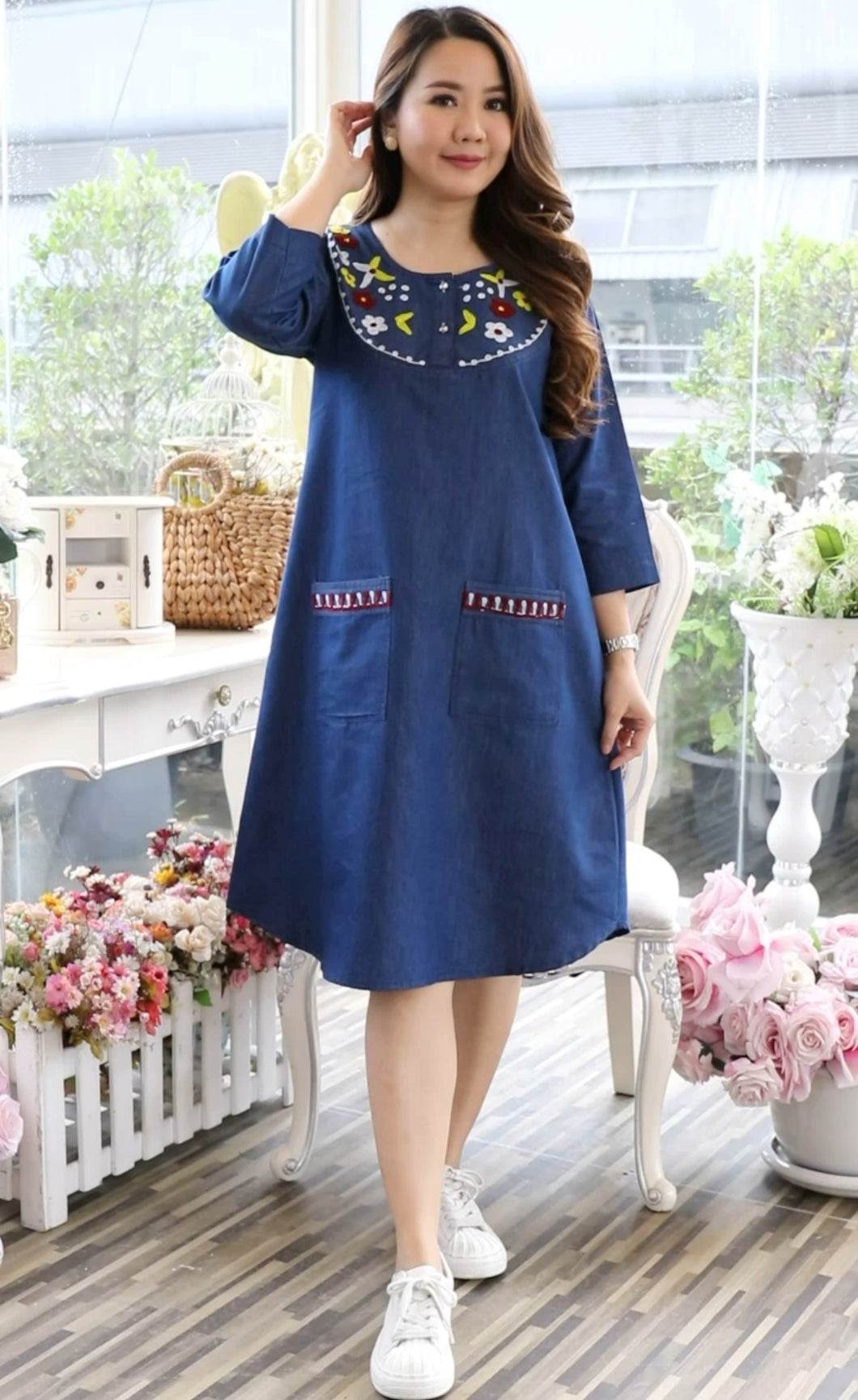 Denim on sale dress fabric